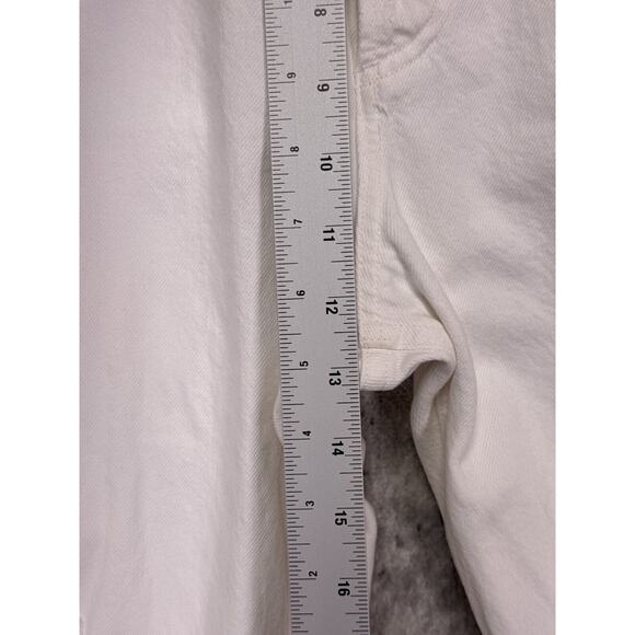 AGOLDE Jeans 28 Womens 90s Mid Rise Loose Fit White Distressed Denim - Picture 5 of 9